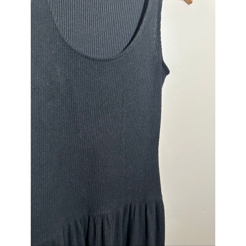 Universal Thread Black Ribbed Drop Waist Dress Size Small NWOT - Picture 4 of 5